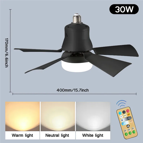Ceiling Fan LED With Light Remote Control Dimmable