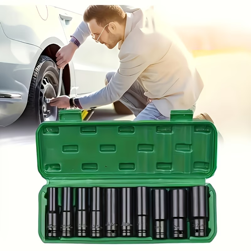 1 Box of 10pcs Set • 8-24Mm Deep Impact Socket Set