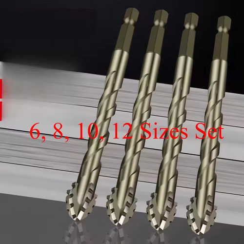 4pc Ultra-Hard Alloy Drill Bit Kit