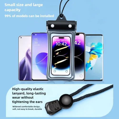 Universal Waterproof Phone Pouch Dry Bag Floating IPX8 Phone Case with Lanyard Water Proof Bags Strap for Diving Swimming Sports