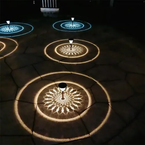 Solar Decorative Lawn Lights IP55 Waterproof Ground Landscape Light Last Up 10H Outside Pathway Lights Patio Yard Driveway Decor