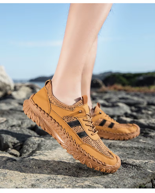 Breathable Men's Flat-Soled Sports Shoes for Summer