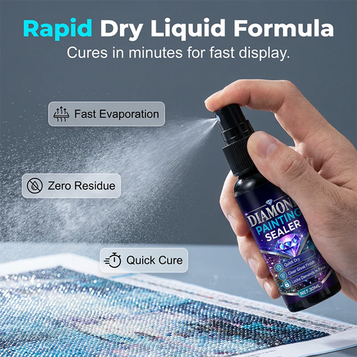 💎✨ Diamond art sealer – locks beads, glossy finish, dries fast & lasts 100ML