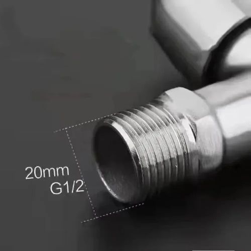 304 stainless steel Stainless steel faucet with dual outlets and dual controls, one in and two out