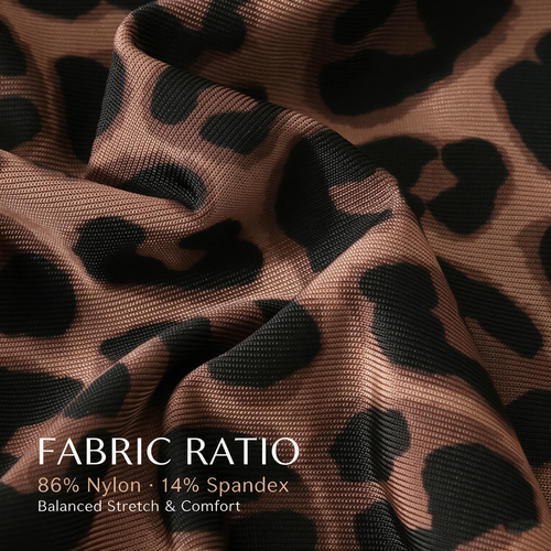 3 PACK Men's leopard print flat cornered underwear with ice silk breathable and antibacterial properties