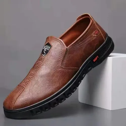 Men's soft soled business shoes are breathable, lightweight, and durable