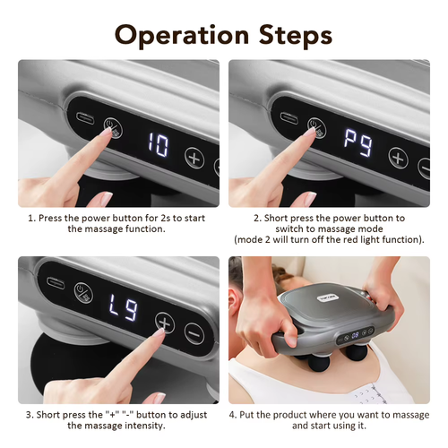 6-Head High-Frequency Vibration Body Massage Fascia Gun