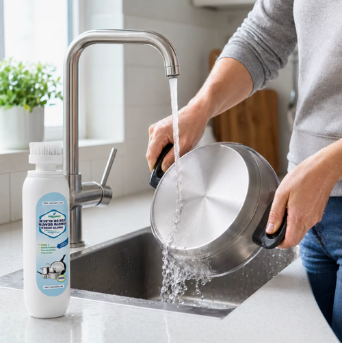 Multi-Purpose Pot Bottom Cleaner for Stainless Cookware, Bottom Cleaning Agent