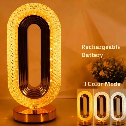Luxury Crystal USB LED Desktop Night Lamp