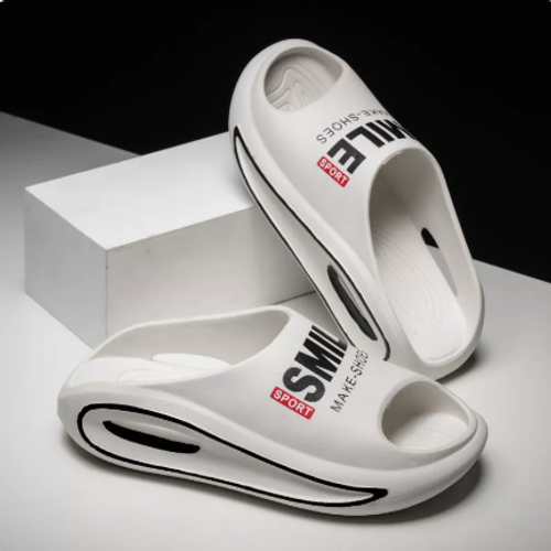 Men's Non-Slip Beach Sandals with Lightweight Round-Toe Arch Support Design, Comfortable Eva Sandals Suitable for Everyday Street Style