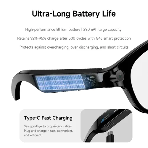 AI smart glasses, camera recording, AI photo recognition, Bluetooth call translation