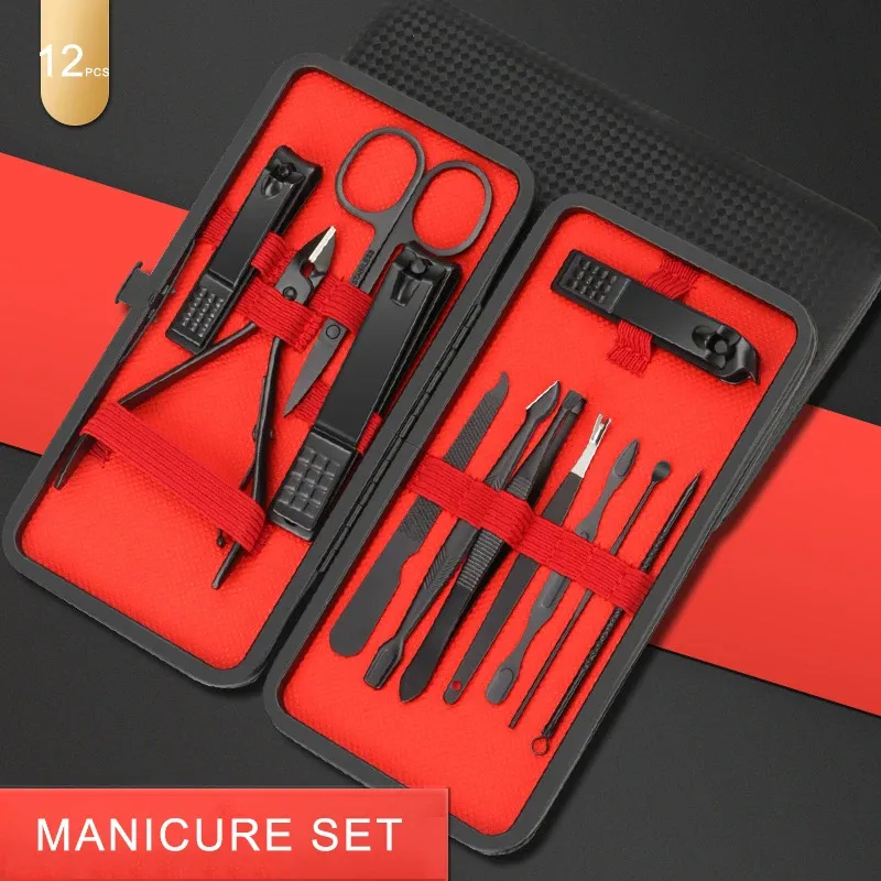 24pcs in 1 Professional Manicure & Pedicure Set - Travel-Ready Nail Care, Precision Clippers & Cutters, No Pow