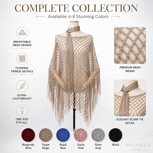 2PCS Metallic Crochet Cover-Up – Lightweight, Flowy & Effortlessly Stylish summer outfit