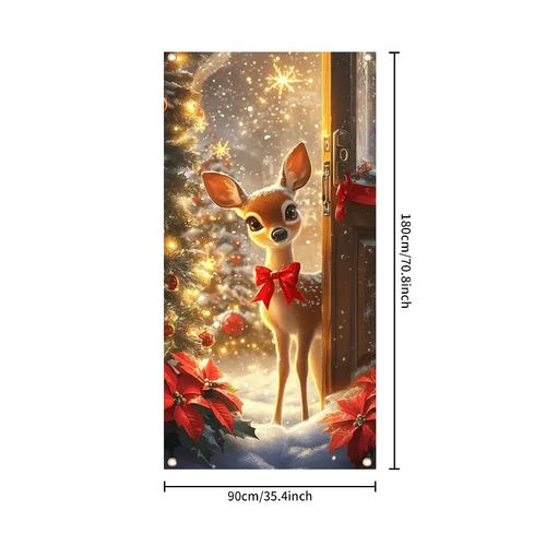 Santa Claus Party Decoration Banner Door Banner