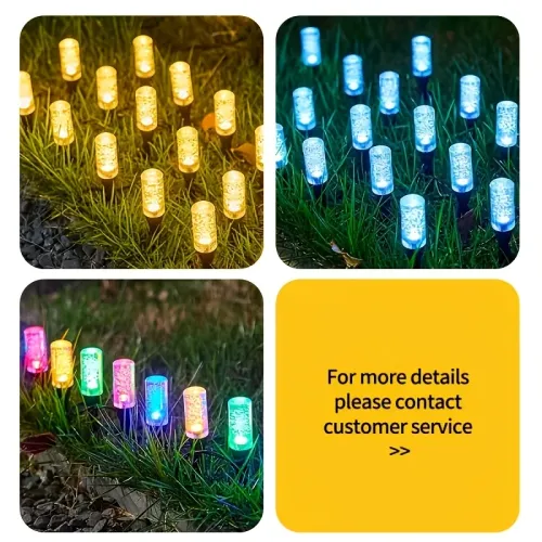 10Pcs 20Pcs Solar Bubble Stick Outdoor Lights, Easy Installation, 8 Modes IP44 Waterproof Auto Sensor, Decorative Lights for Yard