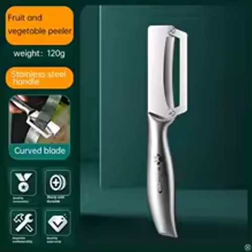 1pcs Stainless steel peeler with wooden handle for peeling and slicing fruits and vegetables Durable and smooth operation