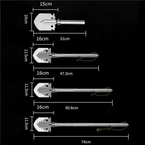 Multifunctional Shovel Folding Military Shovel Self-defense Outdoor Survival Supplies Set Garden Tools Camping Accessories