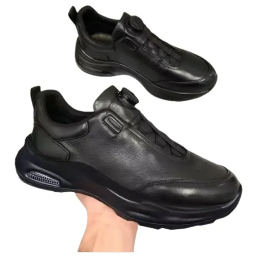 Fashionable Breathable Soft Leather Men's Shoes Stylish Business Casual Lace-Up Shoes British Style Low Cut round Toe Shoes