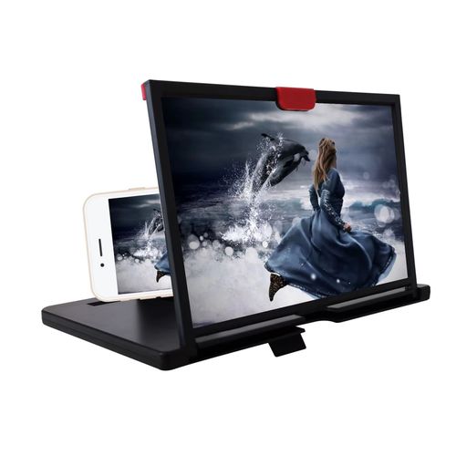 1pcs HD mobile phone screen amplifier with foldable stand desktop video magnifier