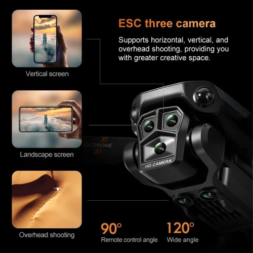 🚁 4K HD Camera Drone – Perfect for Travel, Photography & Gifting 📦 Foldable · Easy to Fly · Long Battery Life