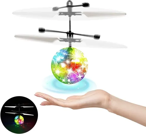 Children's Toy Induction Colorful Crystal Ball Gyroscope Intelligent Induction Floating Ball Luminous Toy Gifts for Kids