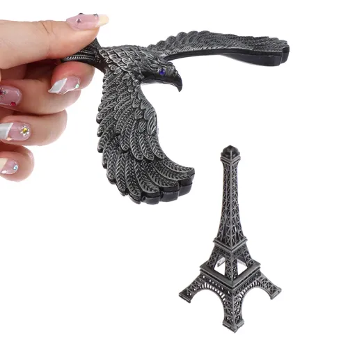 Creative Suspension Anti Gravity Balance Eagle Pendulum Iron Tower Model Metal Crafts Wine Cabinet Decor Gift Home Decoration