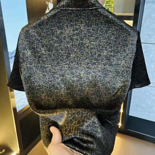 Casual Short Sleeve Men's Shirt Fashionable Design Polyester Fabric Heat Sensation Deformation Resistant Summer 2026