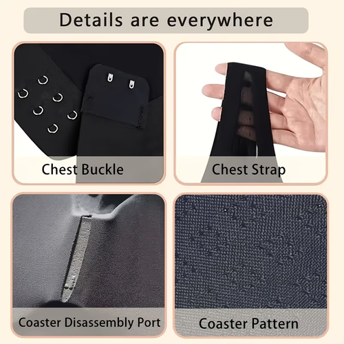 New electric breast massager: 3 buttons, 6 vibration heads