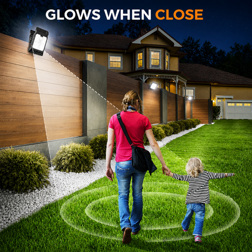 3pcs Outdoor Solar Clip Light with Motion Sensor