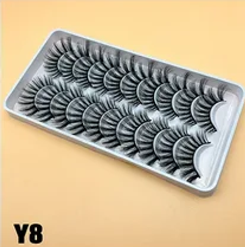 Natural Long 3D Mink False Eyelashes Short Long Eyelashes Makeup Kit Mink Lashes Extension Eye Lashes Customized Wholesale