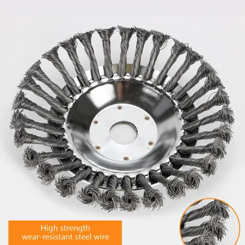 6 or 8 inch Steel Wire Wheel Garden Weed Brush Lawn Mower Grass Eater Trimmer Cutter Tools Garden Grass Trimmer Head Weed Brush