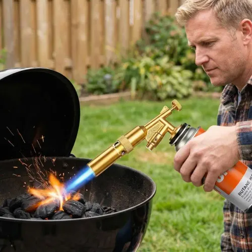 Welding Torch Gas Burner Flame Gun Blower Gas Torch Brazing Cooking Barbecue Auto Ignition Gun Kitchen Baking Tool