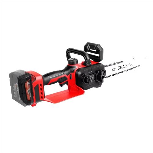 12-Inch Electric Chainsaw with Security Lock for Wood Cutting, Tree Trimming, and Branch Pruning