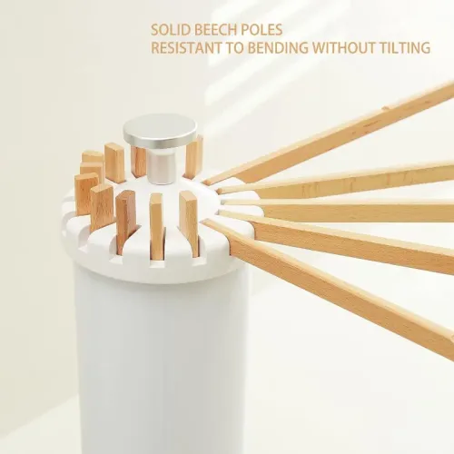 multifunctional folding drying rack floor standing swivel laundry rack tripod drying rack