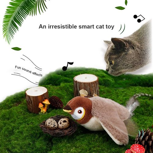 Touch activated charging little cat toy