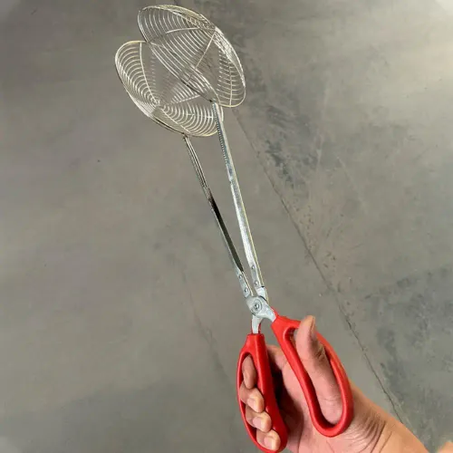 Net Cover Fishing Gripper Stainless Steel Long Handle Aquatic Catching Tool Rust-proof Comfortable Grip Fish Net Mesh Clip