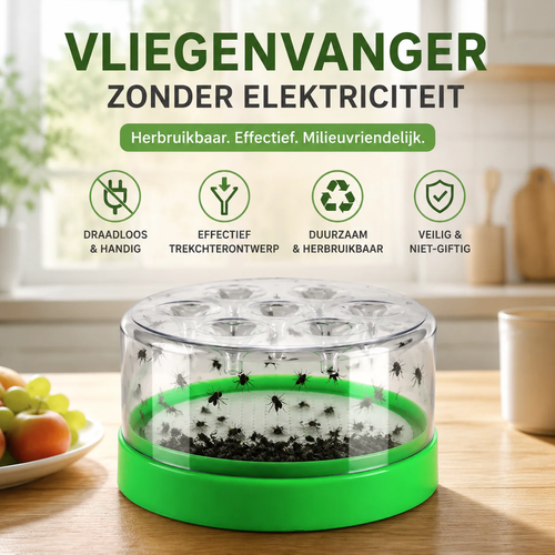 Non-electric fly trap – reusable, effective, and eco-friendly! Get rid of those pests!