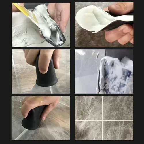 4Pcs Caulking Finisher Tool Floor Sealant Smooth Scraper Tile Grout Finisher Grout Hand Tool Polyurethane Caulking Accessories