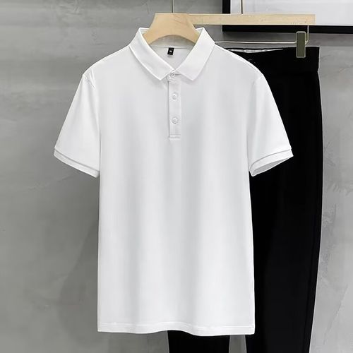 Men's  Polo Shirt - Summer Casual Breathable Tee,Ideal for  Sports,Business Casual,Silk-Like Finish