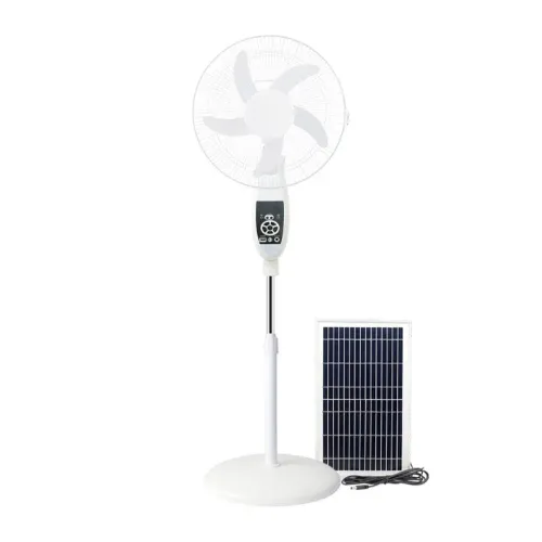 Camping Floor Fan Remote Control Large Capacity Battery Charging Standing Electric Fan Solar Energy Recharge Fan 16-Inch