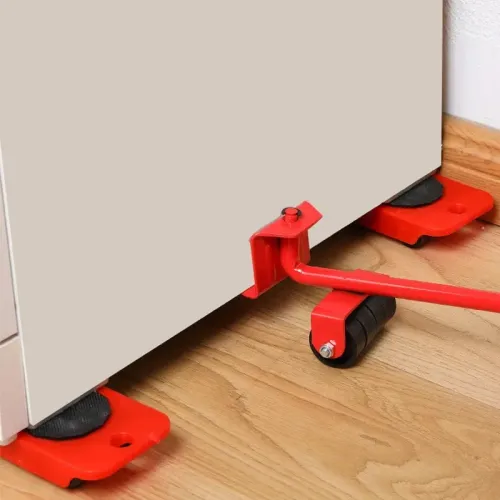 5Pcs Heavy‑Duty Multi‑Purpose Furniture Moving Rollers Easy‑Glide Lifting & Shifting Tools for Household Items