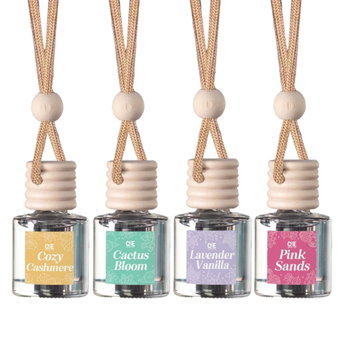 Clean 4 Pack Scented Car Fresheners Bundle