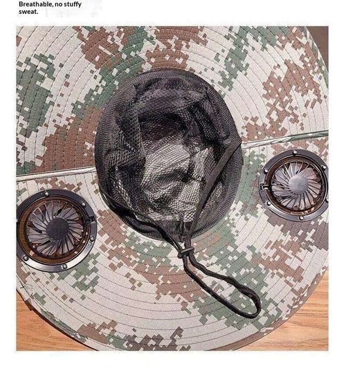 Fan Hat Wide Bri m Solar Charging Fisherman Hat Multi Functional Outdoor Sun Shade For Camping Hiking Farming Adult