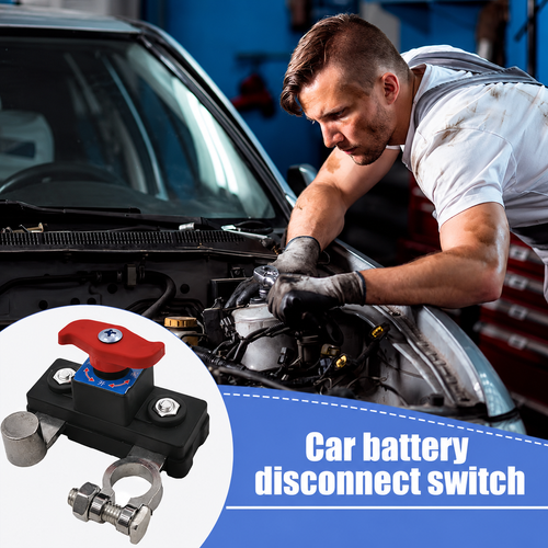 🔋Universal 12V 24V Car Battery Disconnect Switch Heavy Duty Negative Terminal Power Cut Off Isolator