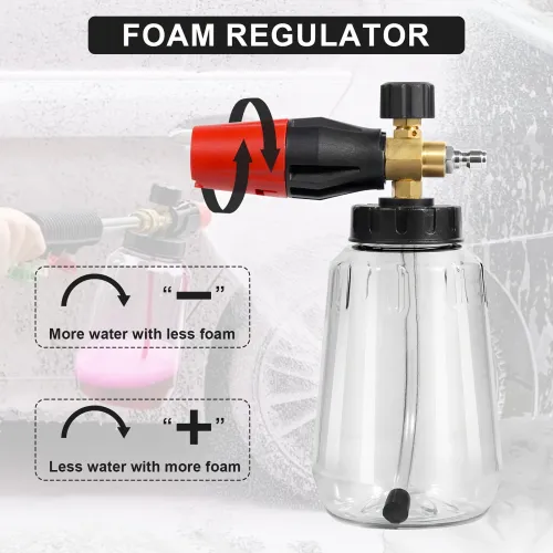 High Pressure PA Foam Cannon Adjustable Foam sprayer Snow Foam Gun Car Washing Accessories Cleaning Kit for Pressure Washers