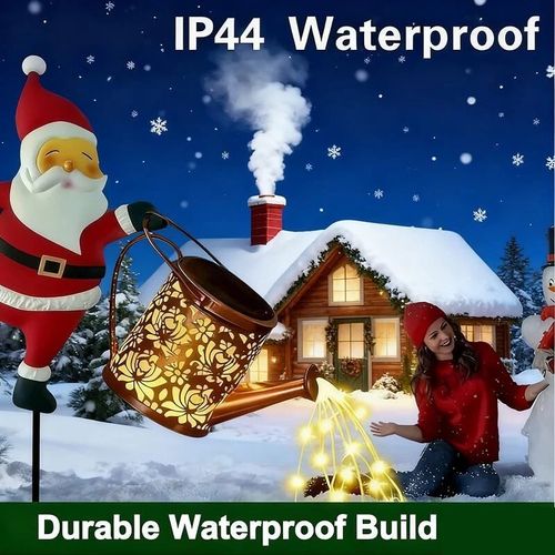 Christmas Santa Solar Kettle Lights
