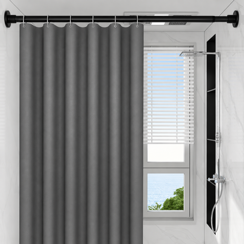 Drill-free telescopic clothes drying rod, adjustable length