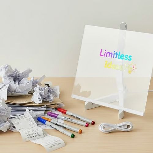 This LED Note Board Turns Your Child's Drawings Into Glowing Art (And Finally Gets Them Off Screens)