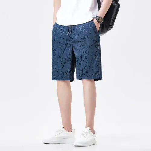 Men's Summer Thin Ice Silk Cool Quick Dry Loose Casual Beach Straight Leg Pants Sport
