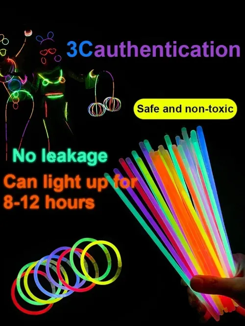 50 glow in the dark sticks